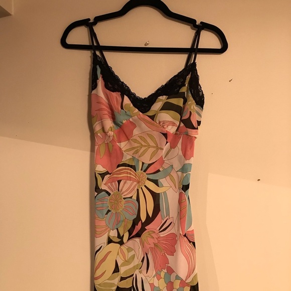 🆕🖤💝VINTAGE circa 1970 SHEER CAMI W LACE TRIM &ADJUSTABLE STRAPS! GORGEOUS💝🖤 - Picture 3 of 8